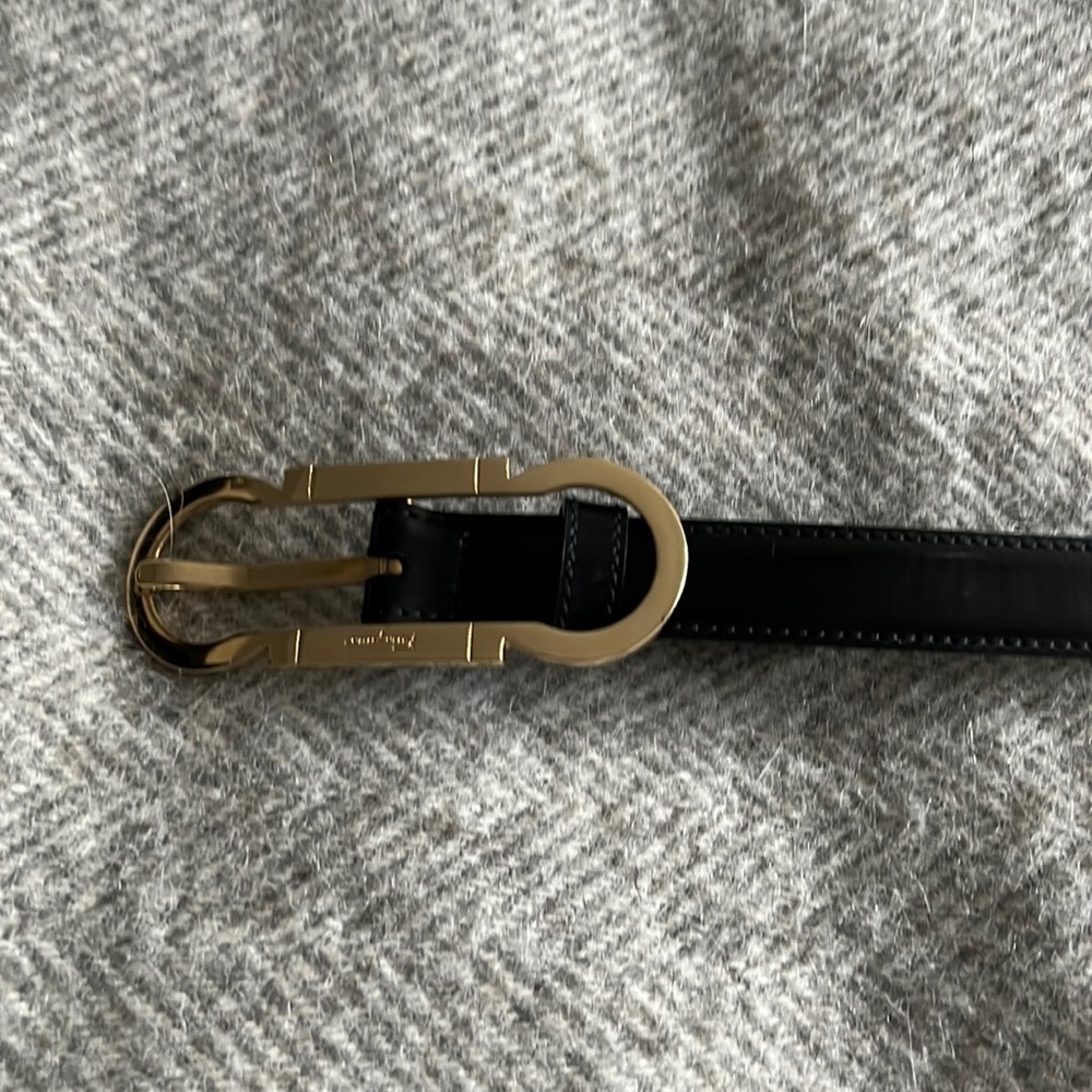 Salvatore Ferragamo patent leather belt